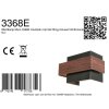 Steinhauer Muro moderne braune 2-flammige Wandlampe aus Metall dimmbar IP20 2700 K