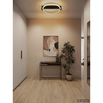 Globo Fletcher moderne LED Deckenleuchte rund Ø 38 cm 3000 K 1546 lm 15 W IP20