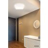 Globo Donte LED Deckenleuchte, moderne quadratische Deckenlampe in Weiß für Flur