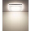 Globo Donte LED Deckenleuchte, moderne quadratische Deckenlampe in Weiß für Flur