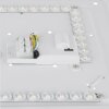 Globo Donte LED Deckenleuchte, moderne quadratische Deckenlampe in Weiß für Flur