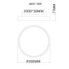 Globo Jess dimmbare runde LED Deckenleuchte weiß modern 39 cm für Flur und Küche