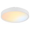 Globo Jess dimmbare runde LED Deckenleuchte weiß modern 39 cm für Flur und Küche