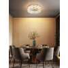 Globo Lidia LED Deckenleuchte Chrom mit Glasschirm Bernsteinfarben-Klar Ø 40 cm