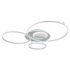 Globo Johnson LED Ringleuchte Deckenleuchte silber Ø 48 cm mit Fernbedienung