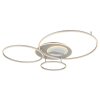 Globo Johnson LED Ringleuchte Deckenleuchte silber Ø 48 cm mit Fernbedienung