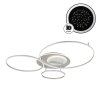 Globo Johnson LED Ringleuchte Deckenleuchte silber Ø 48 cm mit Fernbedienung