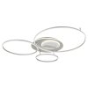 Globo Johnson LED Ringleuchte Deckenleuchte silber Ø 48 cm mit Fernbedienung