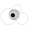 Globo Johnson LED Ringleuchte Deckenleuchte silber Ø 48 cm mit Fernbedienung