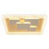Globo Loraine gold-weiße quadratische LED-Deckenleuchte mit Acrylglas 3000 K 4300 lm 40 W