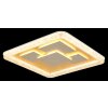 Globo Loraine gold-weiße quadratische LED-Deckenleuchte mit Acrylglas 3000 K 4300 lm 40 W