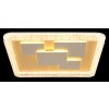 Globo Loraine gold-weiße quadratische LED-Deckenleuchte mit Acrylglas 3000 K 4300 lm 40 W