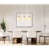 NOWA Thea LED Esstisch-Pendelleuchte 74 cm 3000 K 3000 lm 24 W mit Stoffschirm