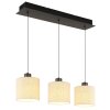 NOWA Thea LED Esstisch-Pendelleuchte 74 cm 3000 K 3000 lm 24 W mit Stoffschirm