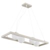 NOWA Nanda sandfarbene Hängeleuchte 4-flammig G9 weißer Glasschirm ø 12 cm, 84 cm