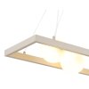 NOWA Nanda sandfarbene Hängeleuchte 4-flammig G9 weißer Glasschirm ø 12 cm, 84 cm