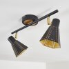 Vantaa Deckenleuchte Schwarz-Gold, 2-flammig