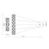 Globo Lidia LED Esstisch-Pendelleuchte mit Fernbedienung, verstellbar ø 61 cm