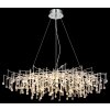 Globo Maxine Designer-Kronleuchter 14-flammig G9 chromfarbener Glasschirm
