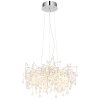 Globo Maxine moderner Kronleuchter für Esszimmer Chrom 10-flammig G9 Ø 60 cm IP20