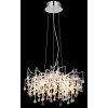 Globo Maxine moderner Kronleuchter für Esszimmer Chrom 10-flammig G9 Ø 60 cm IP20