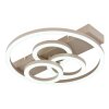 Globo Darryl I sandfarbene LED Deckenleuchte rund, 4410 Lumen, 40 Watt, IP20, modern