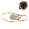 Globo Sanford LED moderne Ring-Deckenleuchte sandfarben IP20 3000K 3185lm 30W