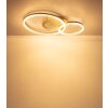Globo Sanford LED moderne Ring-Deckenleuchte sandfarben IP20 3000K 3185lm 30W