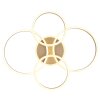Globo Rubio sandfarbene moderne LED Ring-Deckenleuchte 92W 3000K 9750lm IP20