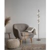 Globo Spiro LED braune Wohnzimmer-Stehlampe Lichtspirale, modern, 140 cm, 3000 K, 1400 lm, 12 W, IP20