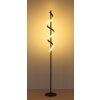 Globo Spiro LED braune Wohnzimmer-Stehlampe Lichtspirale, modern, 140 cm, 3000 K, 1400 lm, 12 W, IP20