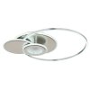 Globo Beltran LED Deckenleuchte Deckenlampe mit 3 Ringen Nickel-Matt/Silber