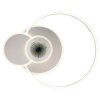 Globo Beltran LED Deckenleuchte Deckenlampe mit 3 Ringen Nickel-Matt/Silber