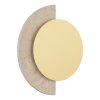 Globo Rojas moderne LED Travertin-Wandleuchte gold-weiße Wandlampe für innen