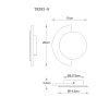 Globo Rojas LED Wandleuchte Wandlampe aus Travertin in Gold-Weiß 3000K 838 lm 8 W IP20