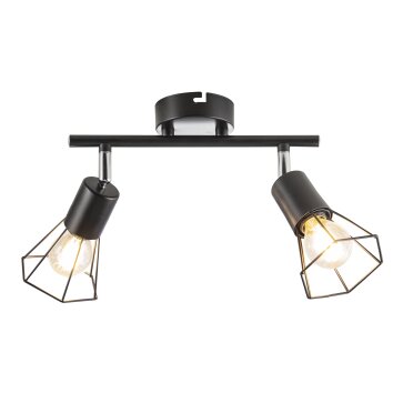 NOWA Toni 2-flammiger Deckenstrahler E14 Metall Ø 9,2 cm IP20 dimmbar modern