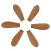 Globo Delores LED Deckenventilator mit Beleuchtung Fernbedienung modern naturfarben