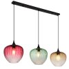Globo Solveig moderne Esszimmer-Hängeleuchte 3-flammig mit Glasschirmen 119 cm