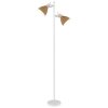 Globo Lyndon Stehlampe 2-flammig, moderne Leselampe für Couchgarnitur
