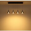 Globo Lui LED verstellbare Pendelleuchte aus Glas Länge 90 cm Ø 15 cm 3000 K 3600 lm 32 W