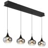 Globo Lui LED verstellbare Pendelleuchte aus Glas Länge 90 cm Ø 15 cm 3000 K 3600 lm 32 W