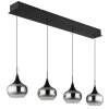 Globo Lui LED verstellbare Pendelleuchte aus Glas Länge 90 cm Ø 15 cm 3000 K 3600 lm 32 W