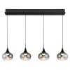 Globo Lui LED verstellbare Pendelleuchte aus Glas Länge 90 cm Ø 15 cm 3000 K 3600 lm 32 W