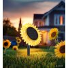 Globo ILIOS LED gelbe Solarleuchte Sonnenblume mit Erdspieß 3000 Kelvin 6 Watt IP44