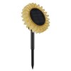 Globo ILIOS LED gelbe Solarleuchte Sonnenblume mit Erdspieß 3000 Kelvin 6 Watt IP44