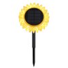 Globo ILIOS LED gelbe Solarleuchte Sonnenblume mit Erdspieß 3000 Kelvin 6 Watt IP44