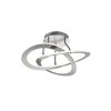 Trio Leuchten OAKLAND Deckenleuchte LED Nickel-Matt, 1-flammig