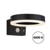 Globo SOLCOR Solarwandleuchte mit Bewegungsmelder LED IP44 4000 Kelvin 600 Lumen 6 Watt