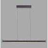 SCHÖNER WOHNEN-Kollektion LENA LED längliche Esstisch-Pendelleuchte 105 cm Rauchglas