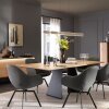 Schöner Wohnen-Kollektion Adriana Round sandfarbene LED Esstisch-Pendelleuchte Länge 160 cm